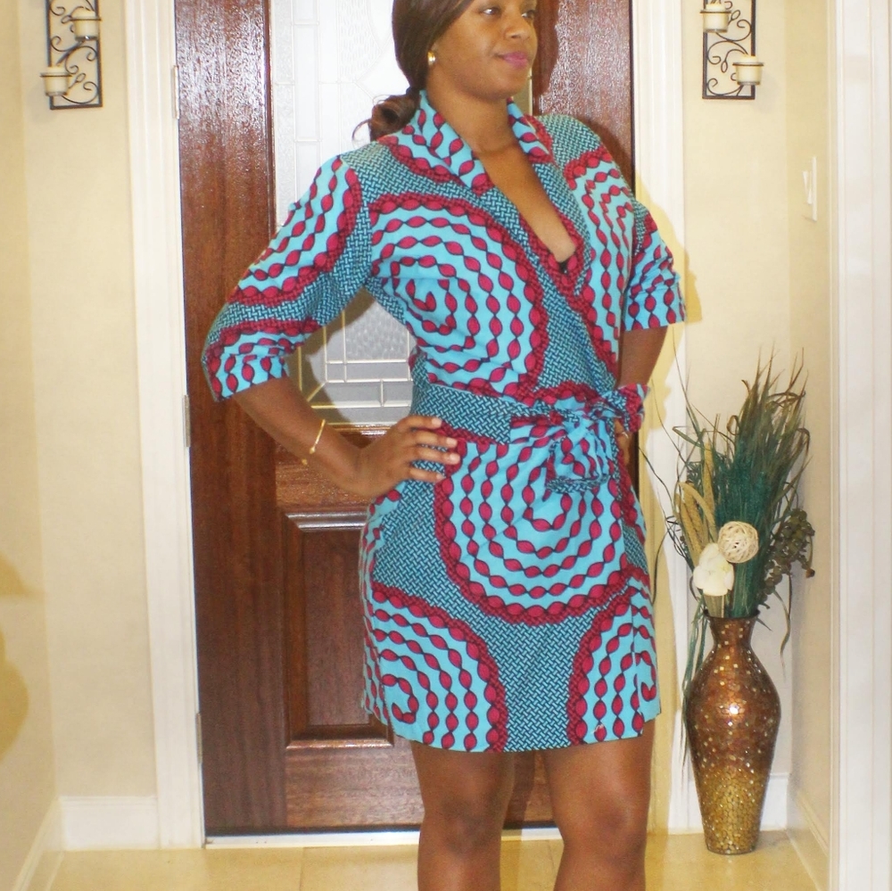 Wrap Ankara Dress